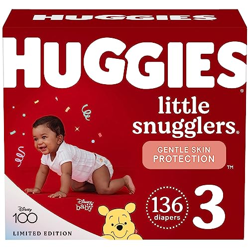 Huggies Little Snugglers Baby Diapers, Size 1 (8-14 lbs), 198 Ct, Newborn Diapers mike'book