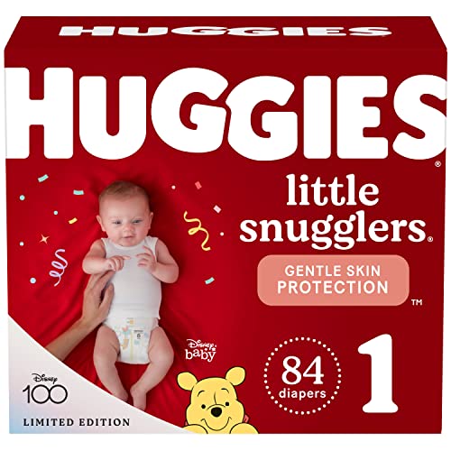 Huggies Little Snugglers Baby Diapers, Size 1 (8-14 lbs), 198 Ct, Newborn Diapers mike'book
