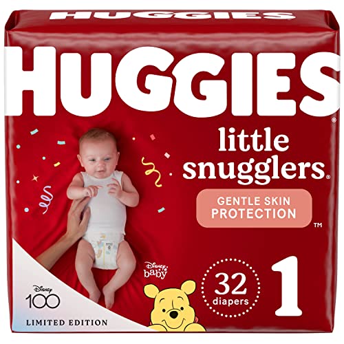 Huggies Little Snugglers Baby Diapers, Size 1 (8-14 lbs), 198 Ct, Newborn Diapers mike'book
