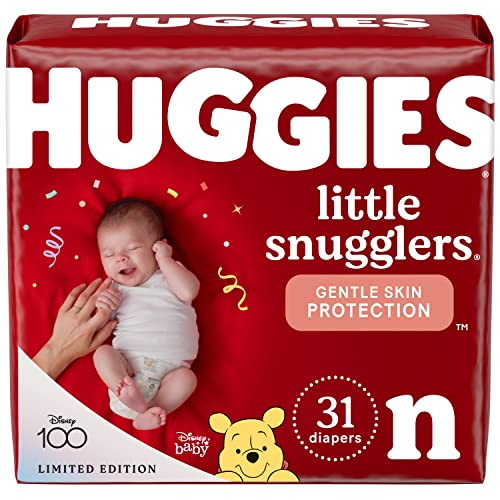 Huggies Little Snugglers Baby Diapers, Size 1 (8-14 lbs), 198 Ct, Newborn Diapers mike'book