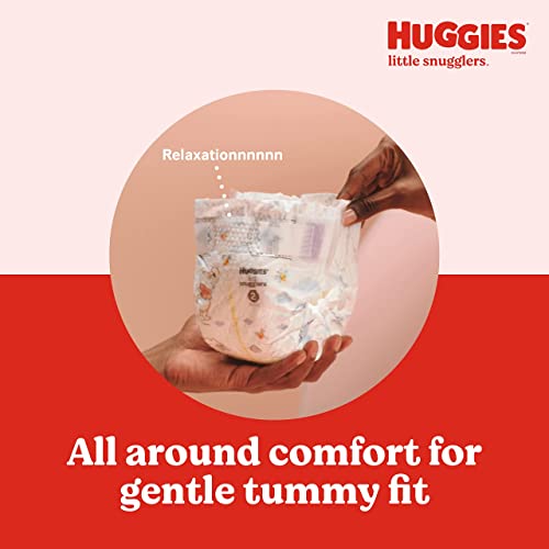 Huggies Little Snugglers Baby Diapers, Size 1 (8-14 lbs), 198 Ct, Newborn Diapers mike'book