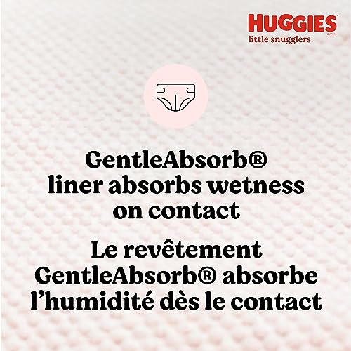 Huggies Little Snugglers Baby Diapers, Size 1 (8-14 lbs), 198 Ct, Newborn Diapers mike'book