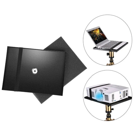 Laptop Notebook Pallet Projector Big Tray Holder for 1/4" to 3/8" Screw Tripod Stand Mount Widely Use in Stage/Outdoor-0
